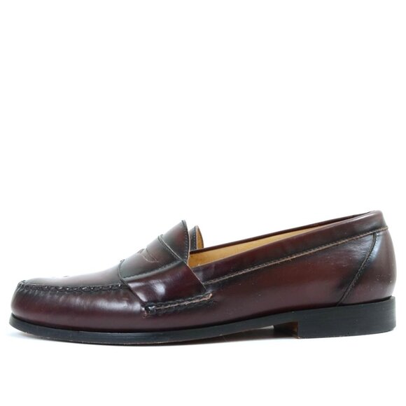 G.H. Bass & Co. Men\'s 10D Burgundy Leather Penny Loafers Dress Shoe Preppy main image 4
